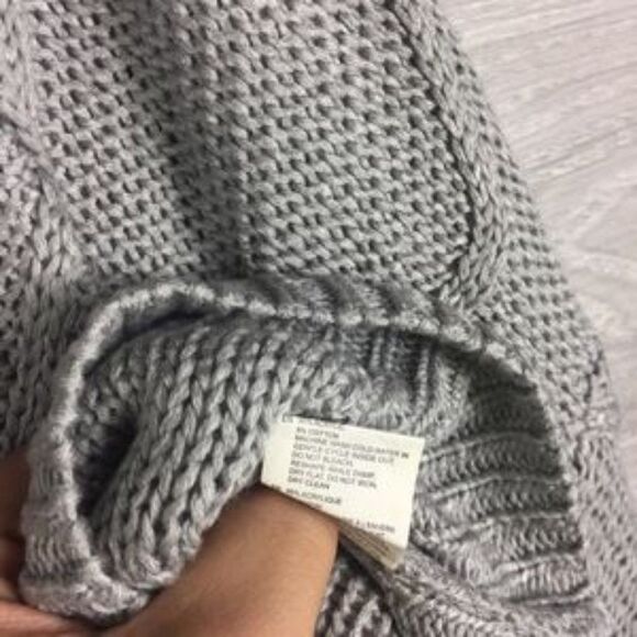 RDI Cable Knit Pullover gray Sweater size 1X - Picture 7 of 8